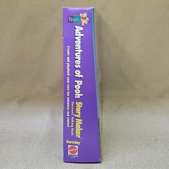 Mattel See'n Say Story Maker Adventures of Pooh Friends Tigger 1991 Interactive - Picture 2 of 6